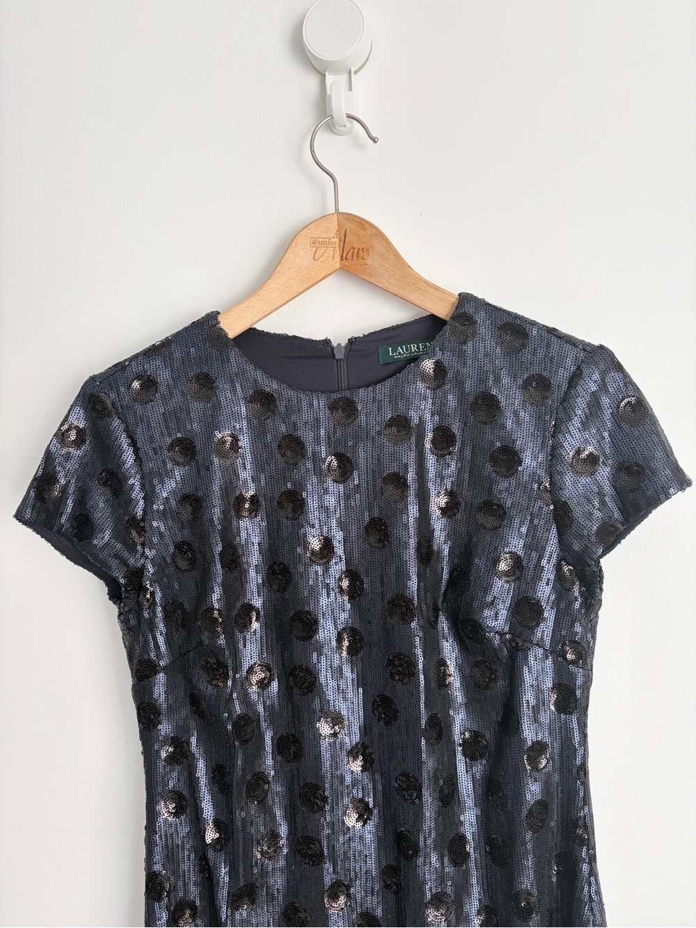 Lauren Ralph‎ Lauren Polka Dot Sequin Cocktail Dress - NWOT - Picture 3 of 7